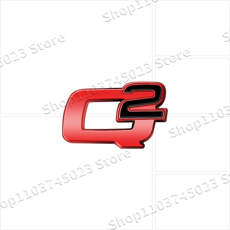 3D Metal Car Decor Q2 Q4 Logo Emblem Rear Trunk Badge Fender Sticker For Alfa Romeo 147 155 156 Giulia Giulietta Mito StelvioHA8
