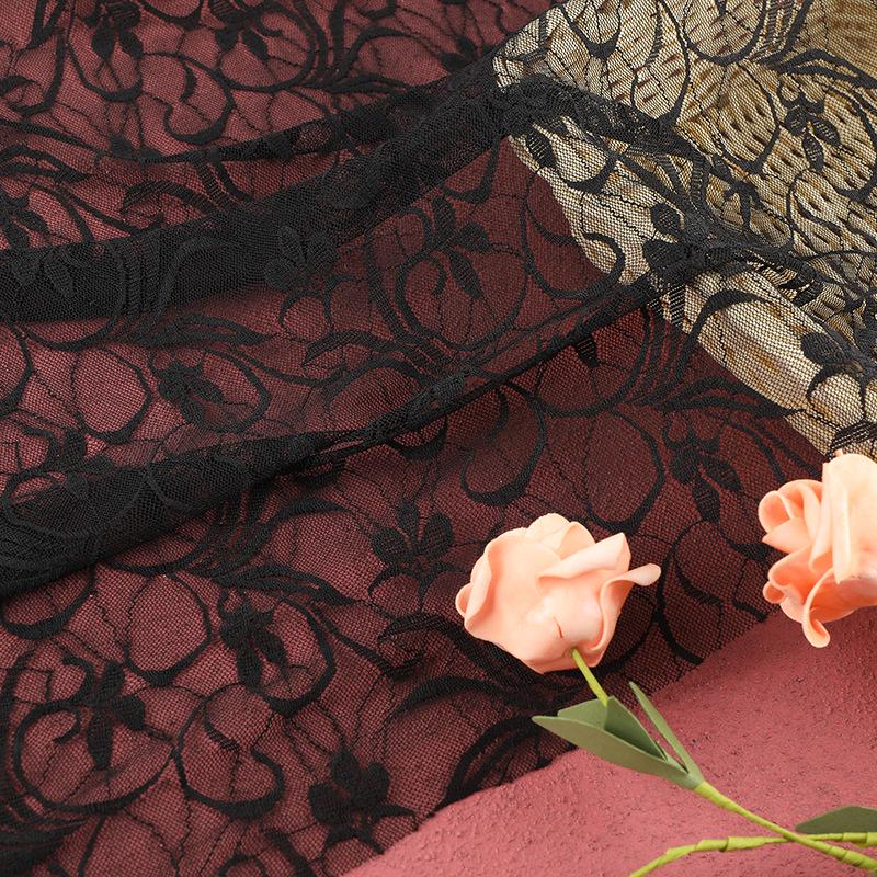 Narzissen Hohlspitze Kleid Stoff - Punkt Nylon Elasthan