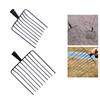 Pitchfork Tool Replace Head Stall Shaving Fork Without Handle Bar Professional Garden Supplies for Leaves Cleaning Up Garbage