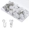 Curtain Track Wheel Clip Parts, 20 Pack Sliding Replacement Set for Home Curtains and Office Divider Service Work for Daily Care Tasks