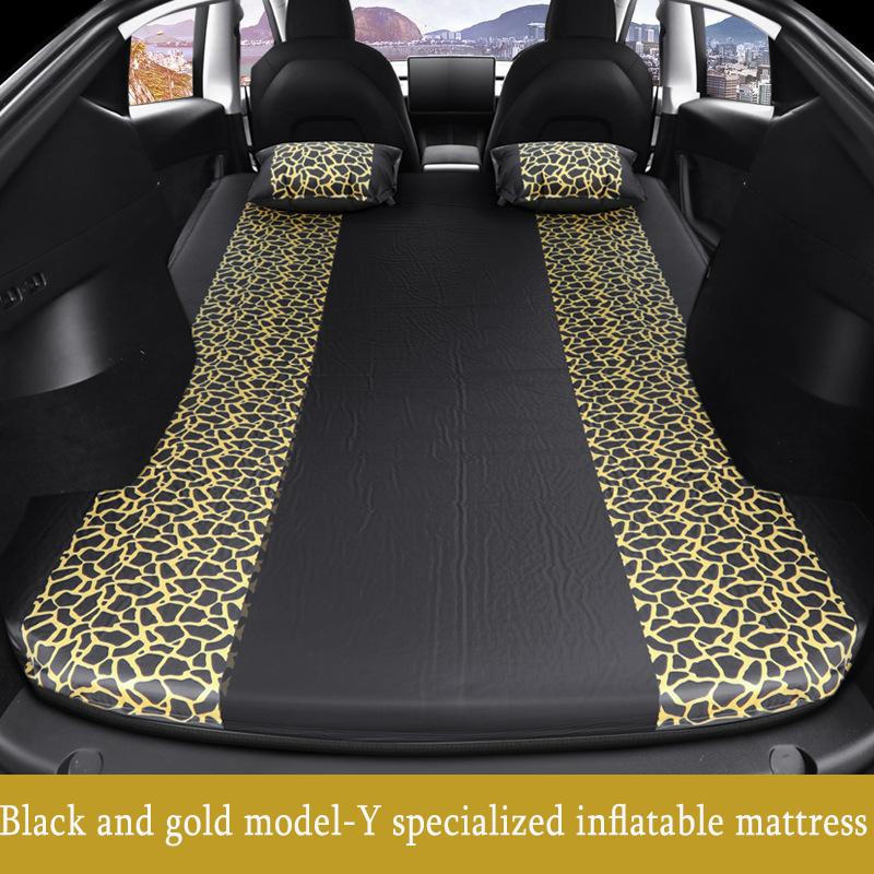 Outdoor Camping Inflatable Special Suede Fabric Car Travel Bed For Tesla Model 3 Model Y 2017-2025 Inflatable Air Mattress