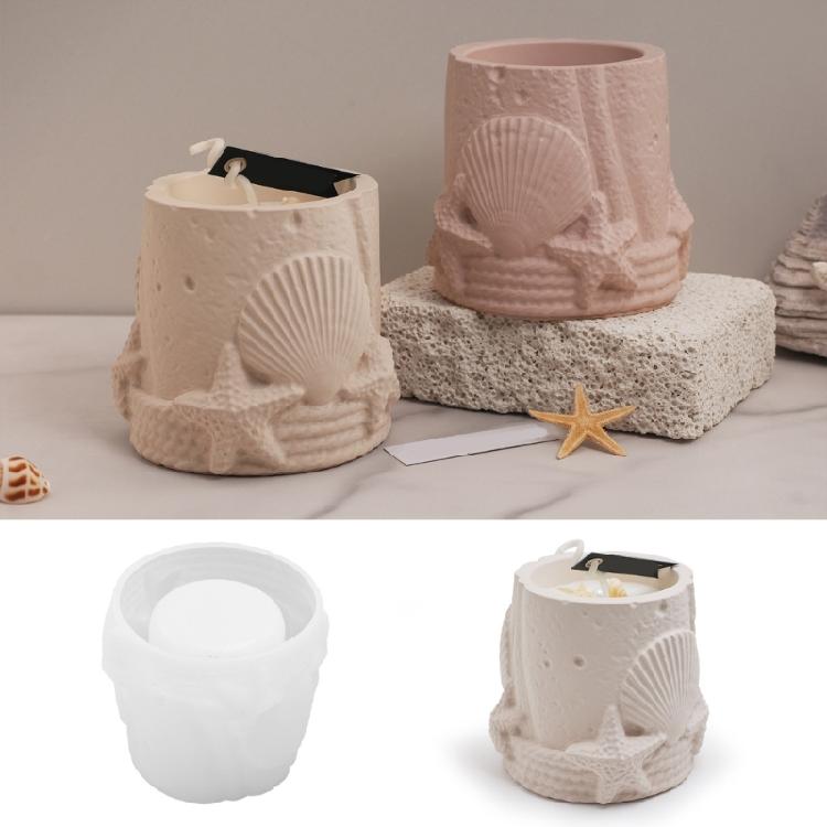 Multipurpose Silicone Shells Mould for Jewelry Plate Candle Holder Home Storage Decoration for Craft Supplies Art