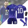 Three-star Champion 2223 Argentina Away Messi 10 Di Maria 11 Dybala 21 World Cup Football Jersey