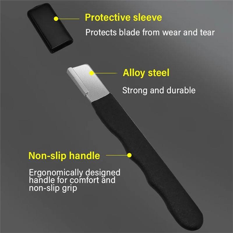 A84E-Portable Quick Sharpener, Hand Held Knife Garden Tool Sharpener Stone, Lawn Blade Sharpener (6Pcs)