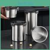 Stainless Sealed Steel Food 5009001400ml Container Fresh Grain Vegetable Coffee Bean Jug Kitchen Organizer Storage Containers