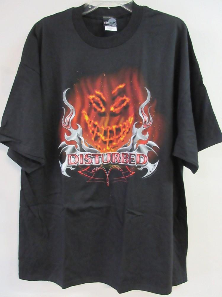 DISTURBED OFFICIAL MERCH ORANGE SMILEY 2006 CONCERT MUSIC  2XL / XXL Unisex T-Shirt S
