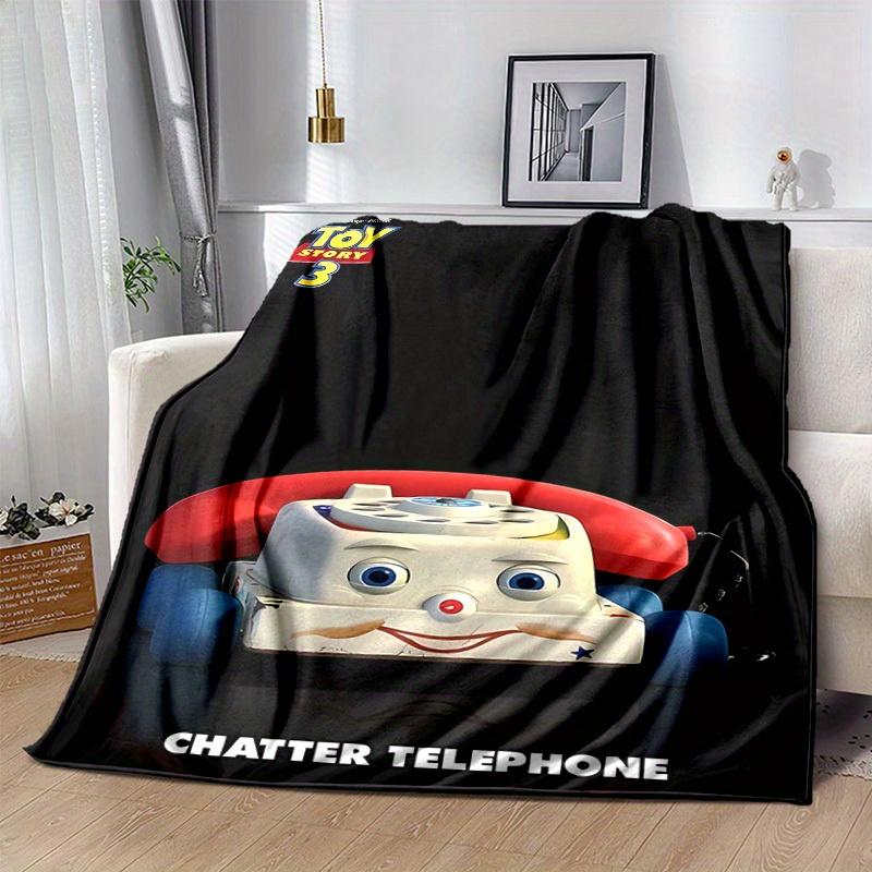 1pc, Toy Story Chatter Telephone Blanket Home Decor, Couch Throw Blanket, Gift for Friends, Soft Coverlet Perfect for Bedroom, Living Room