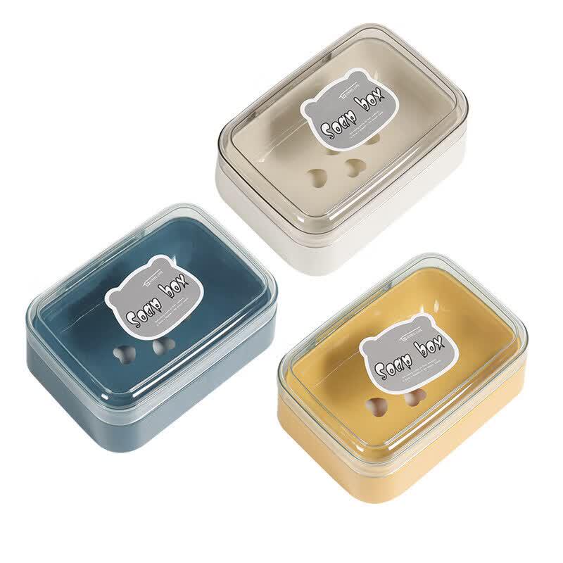 LIEI Portable Suction Cup Wall-Mounted Soap Box