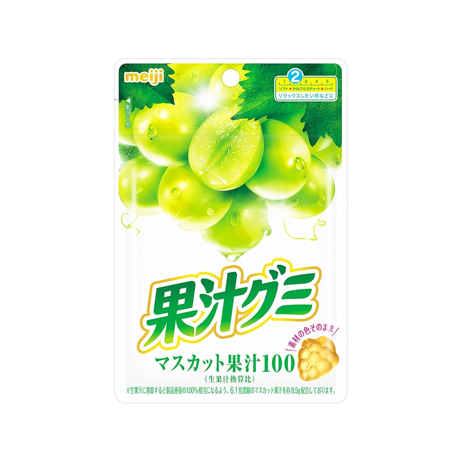 Meiji Fruit Juice Gummies Muscat