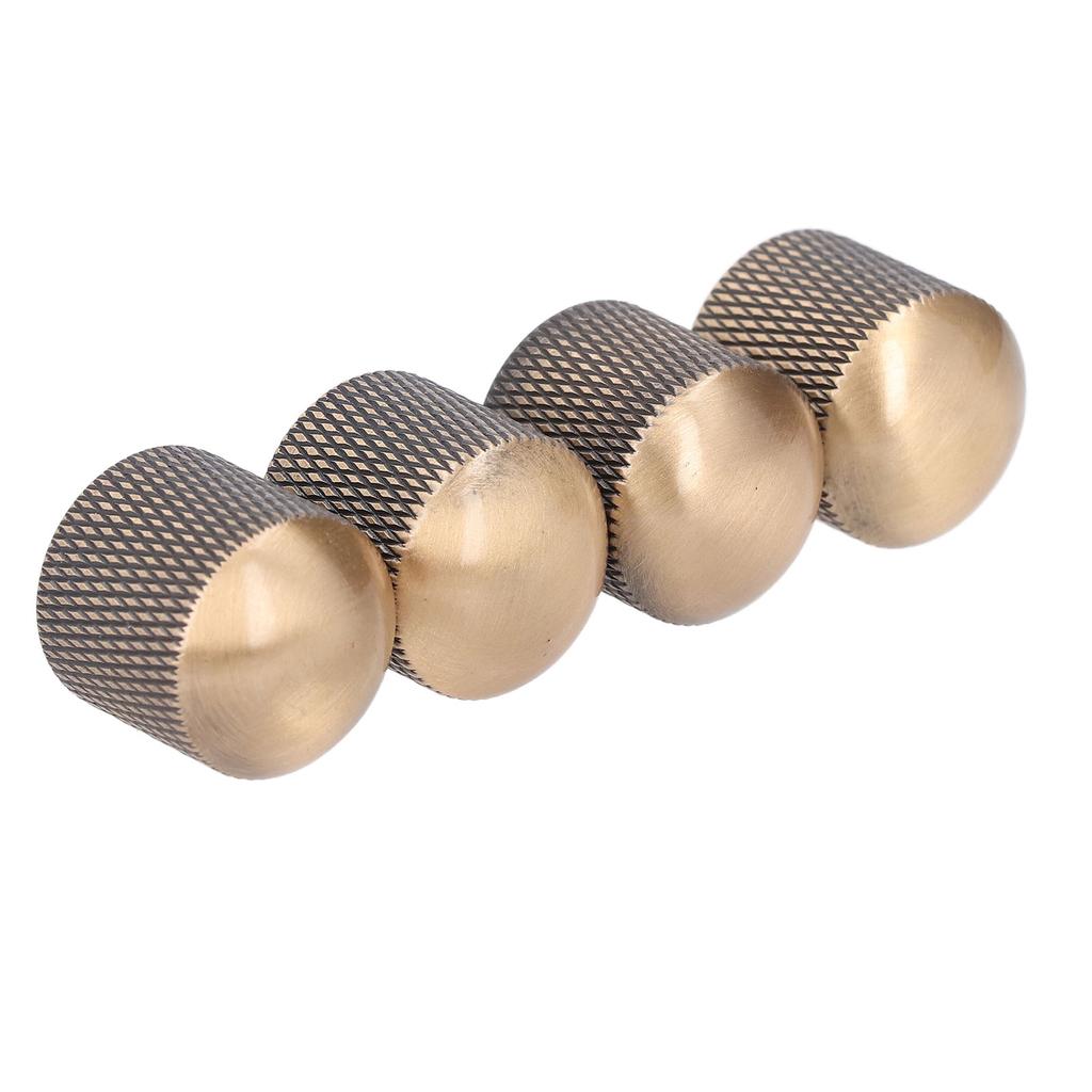 4Pcs Electric Guitar Knob Metal Volume Tone Control Dome Guitar Knob Replacement 6mm 0.24in