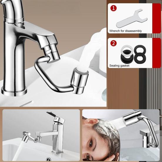 1/2Pcs 1080 Degree Rotating Faucet Extender Universal Faucet 4-Layer Filtration Protection Bathroom Sink Sprayer Attachment