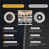 ABBP-3 Pack 5 Inch Wool Felt Polishing Wheel Discs Angle Grinder Attachment For Aluminum, Metal, Stainless Steel, Jewelry, Chrom