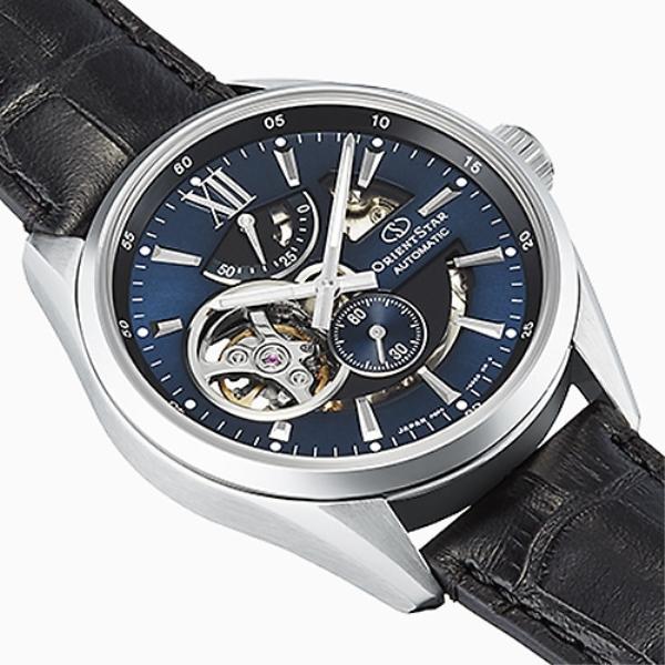 Orient Men's RK-AV0006L (Contemporary Modern Skeleton Men's) Round Watch Black Stainless