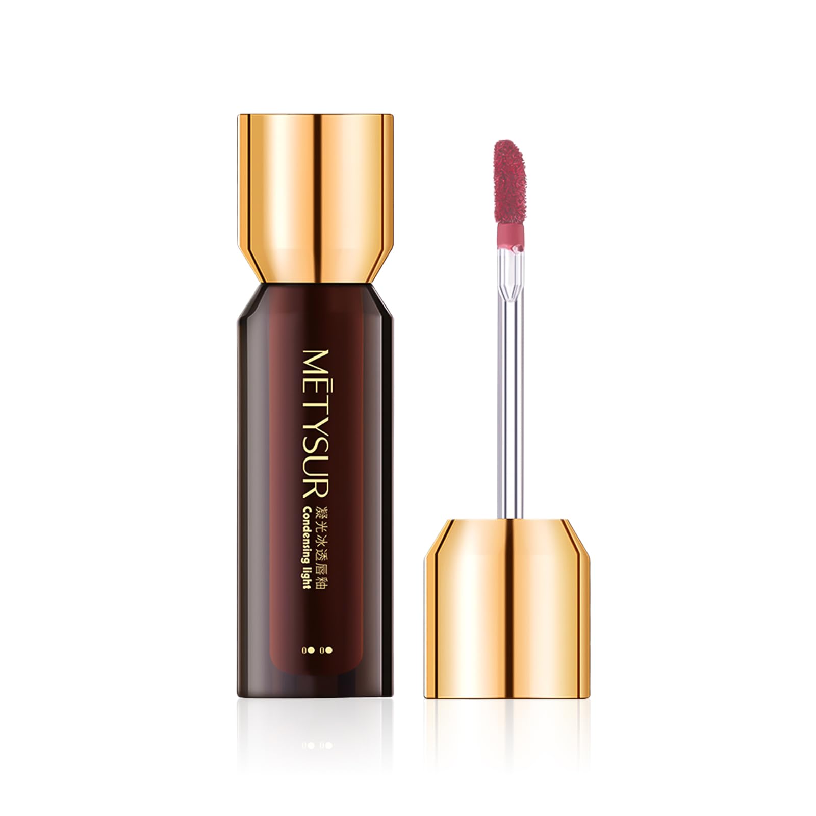 

Lip Tint pigmented and Natural sherry color for a healthy Moisturizing lip gloss with a watery gel and MĒTYSUR [Highly long-lasting] glow. texture.