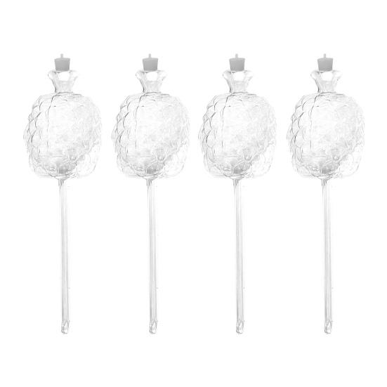 Yousheng Pineapple Shape Self Watering Planter Insert Clear Plant Watering Bulbs Automatic Drip Irrigation Device for Indoor Outdoor Plants