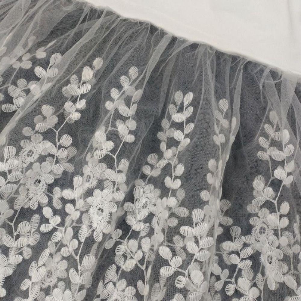 70cm Safety Skirt Petticoat Flower Lining Petticoat Women Soft Lace Underskirt Slips Spring