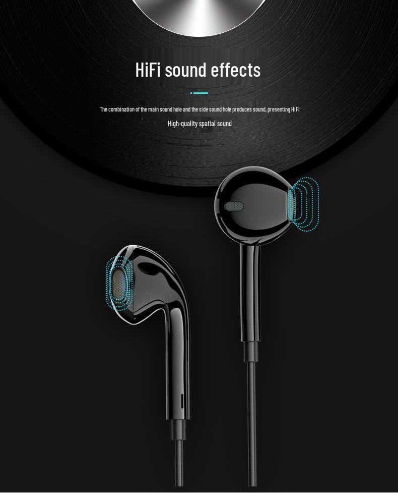 Wired In-Ear Computer Headphones with Microphone and 2-3 Meter Extension Cable, Dual Plug for Live Monitoring.