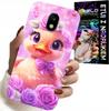Etui Do Samsung Galaxy J5 2017 - Słodka Kaczucha, Kaczka Na Różowym Tle