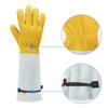 1 Pair Protective Cowhide Long Tube Gardening Gloves