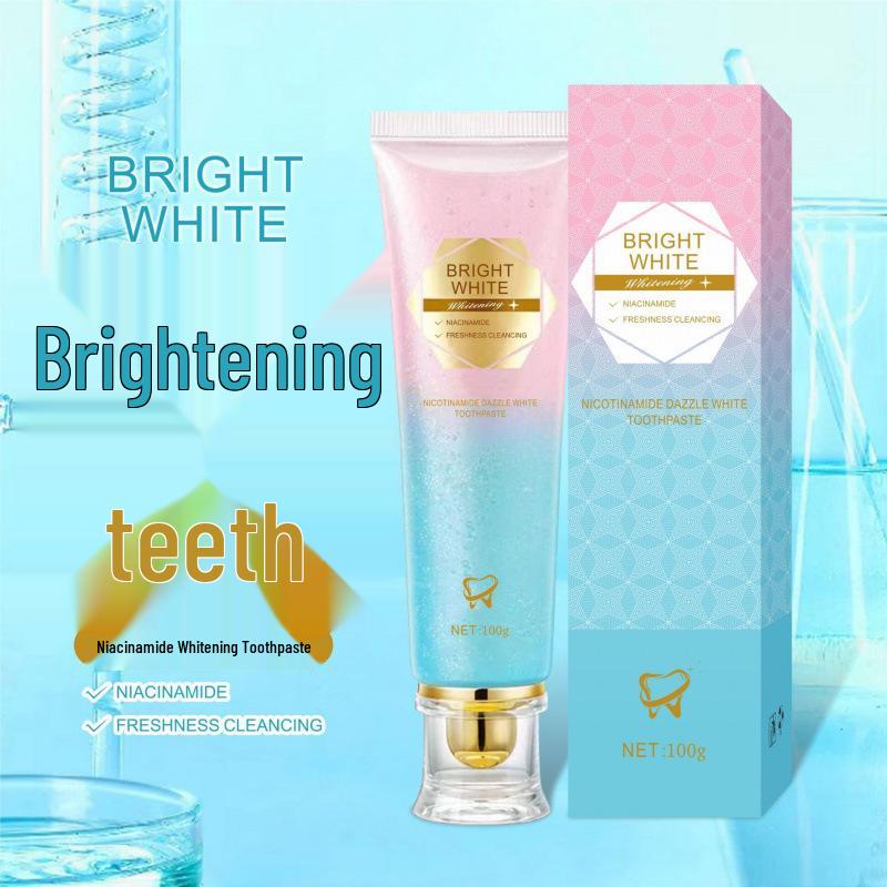 Two-Color Niacinamide Whitening Toothpaste: Refreshing Oral Care with Long-lasting Fragrance, 100g