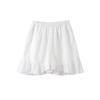 Damen-Shorts-Set aus Baumwolle und Leinen, einfarbig, lockerer V-Ausschnitt, Laternenärmel, Schnürhemd, Shorts mit elastischer Taille, Harajuku, täglicher zweiteiliger Sommer