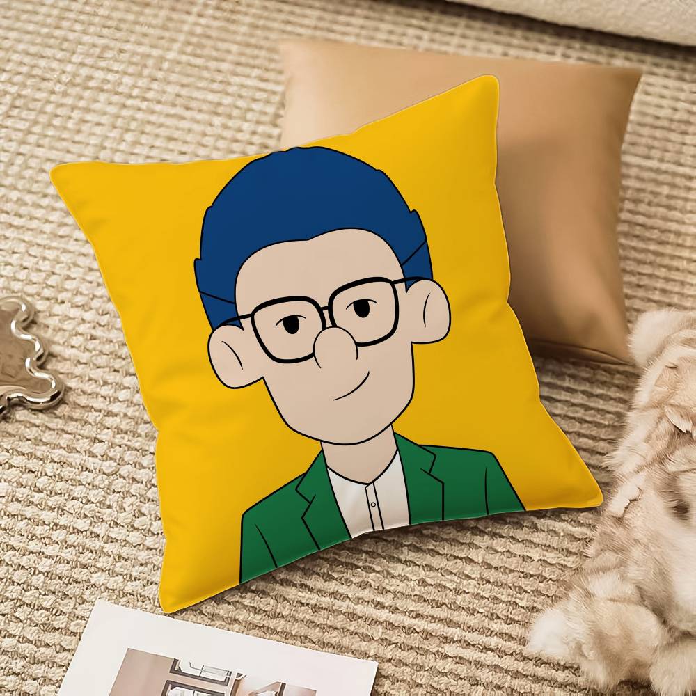 P-Pop ManS Pillow Case Anti-dustmite Invisible zipper Sofa Bed