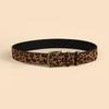 Boho Style PU Leopard Print Belt Women Dress Slim Fit Women Dress Custom Belt
