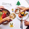 Cross-Border Christmas Silicone Heat-Insulating Coaster for Drinks