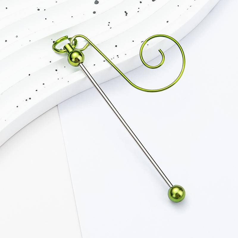 Beadable Metal Christmas Hangers For Crafting And Tree Decoration Colorful Hanging Hook Craft Accessories