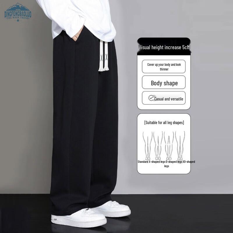 Men's Japanese Retro Loose Straight Casual Pants DFK11