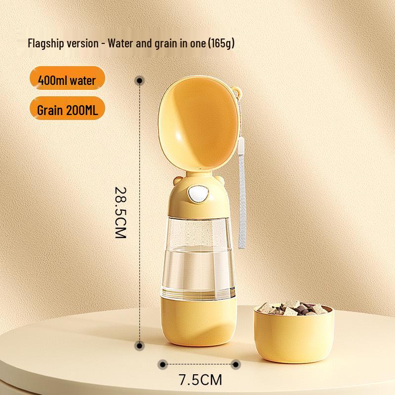 Portable Dual-Use Pet Water and Feeder Cup