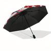 Spider Man Automatic Opening and Closing Umbrella   8 Ribs Windproof Portable Folding Umbrella with Plastic Handle, Suitable for Casual and