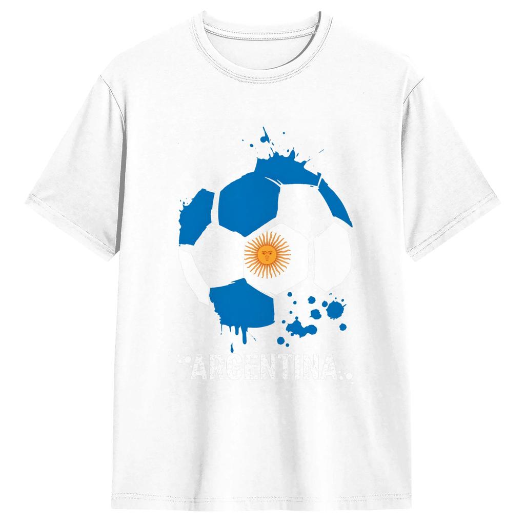 Argentina Flag Tshirt Summer Harajuku Tshirts Unisexs 100 Cotton O Neck Plus Size Tees Short Sleeve Vintage Tops
