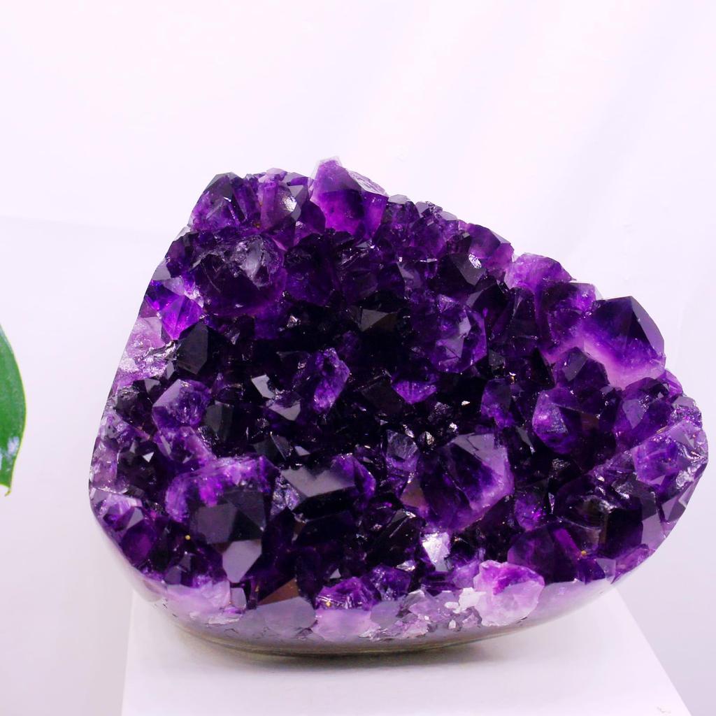 Amethyst Natural Carefully High Approximately Ideal for Ornamental Power Feng and Interior Decor Cluster, Stone, Selected, Quality, 600-800g,