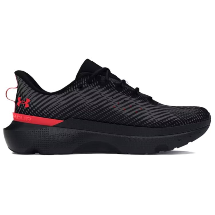 Under Armour Infinite Pro Comfortable Versatile Low-Top Running Shoes Men sneaker Black Red 3027190-006