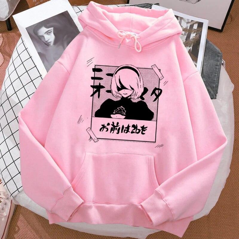 

Nier автоматы толстовки унисекс манга Ulzzang Корея уличная одежда унисекс толстовки пуловер y2kэстетикаУнисекс