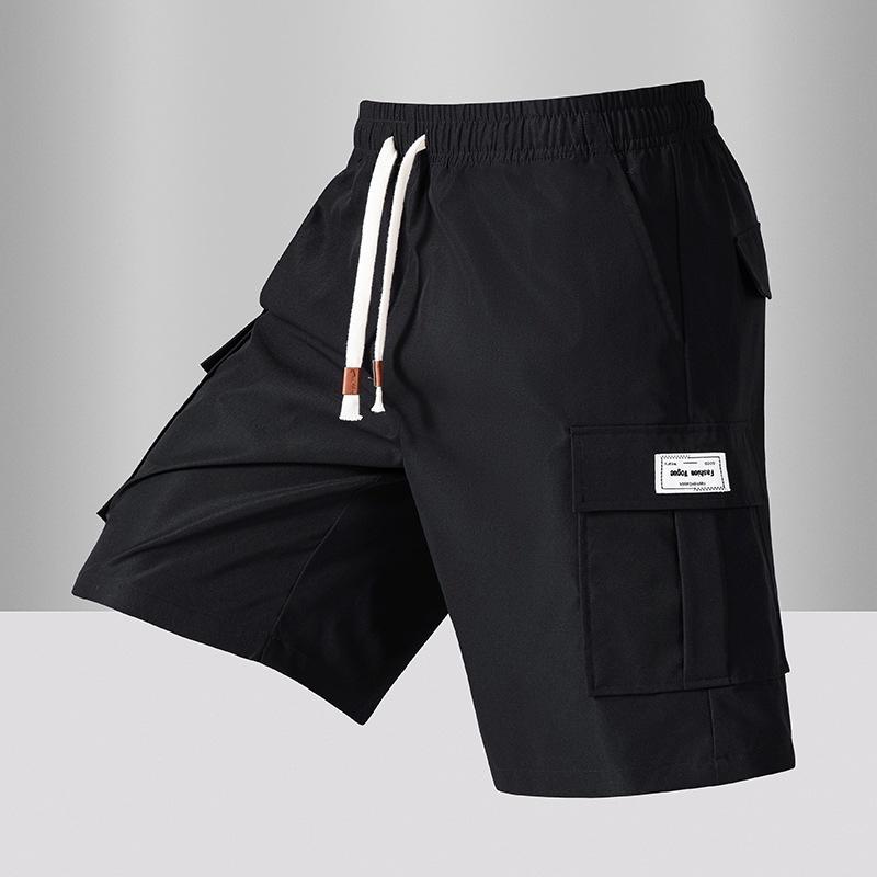 Men's Casual Pants, Loose Five Quarter Pants, Summer Men's Straight Leg Work Pants, Men's Shorts