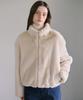 Ahwe Fake Fur Zip-Up Jacket_L Beige