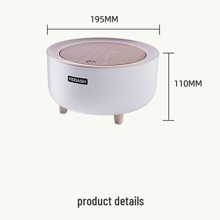 

Мусорное ведро на высоких ножках в скандинавском стиле с креативной крышкой-толкателем, имитация дерева для гостиной, кухни и туалета