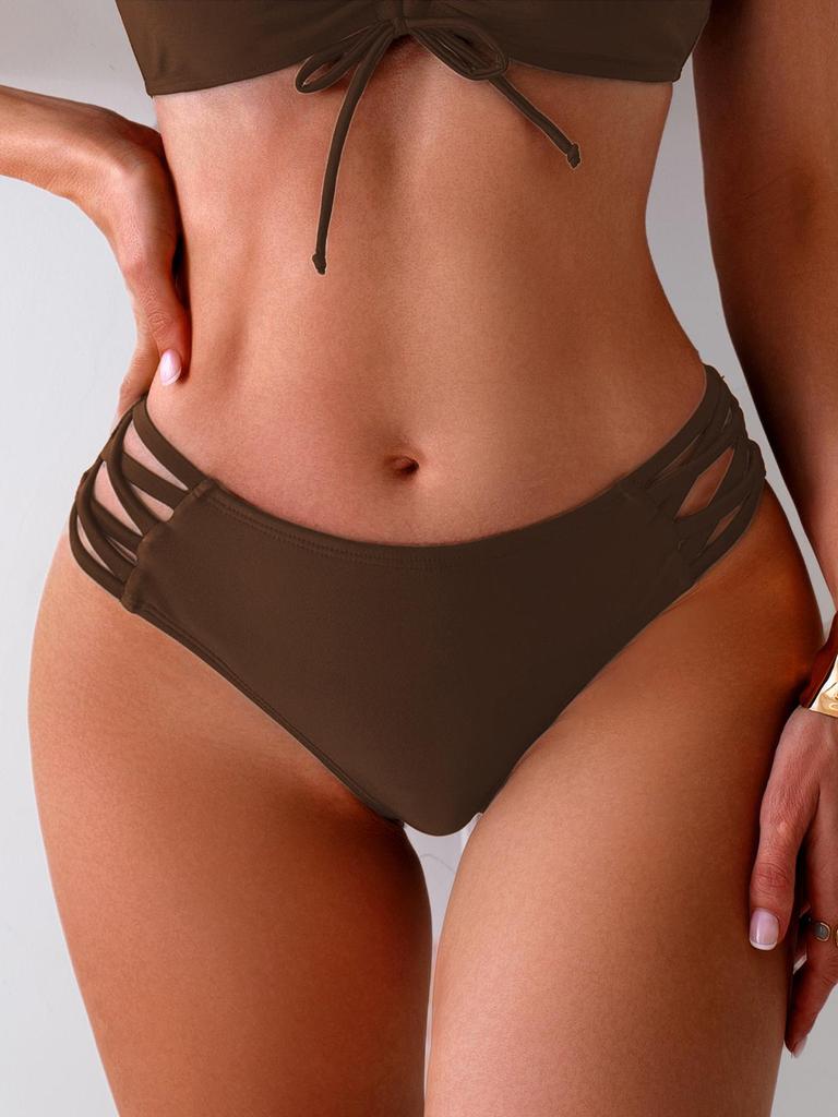Women’s Mid-Waist Bikini Briefs - European & American Style