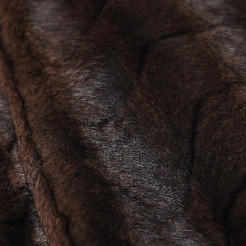 Kabát z umělé kožešiny pro ženy středního věku Zimní svrchní oděvy Elegantní silné teplé kožešinové bundy pro ženy Oblečení