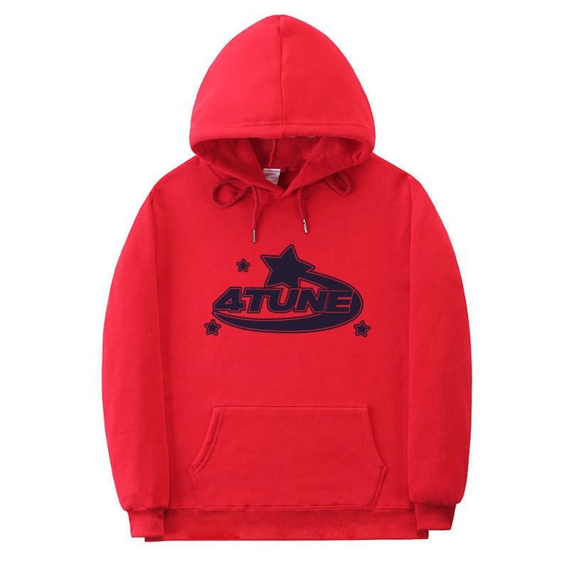 Unisex Gothic Hoodie Streetwear Oversized Pullover Sweatshirt Met Geribbelde Zoom Mannen Vrouwen Herfst