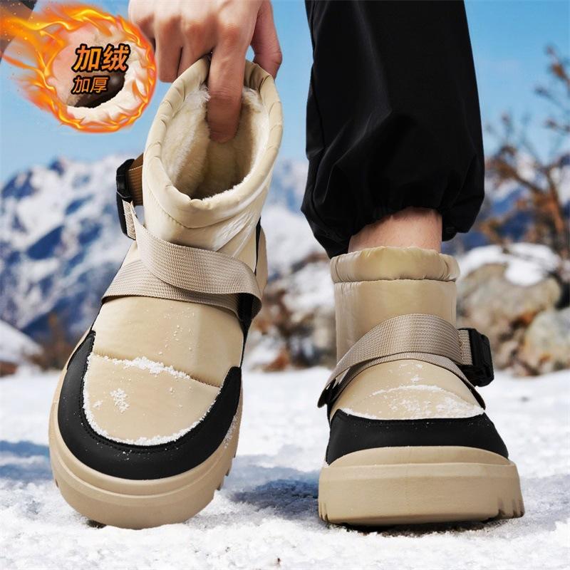 Snow boots winter new outdoor thick-soled wear-resistant sports and leisure large cotton shoes