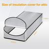 Couverture Universelle pour Escalier de Grenier Toutes Saisons - Isolée, Anti-poussière, Conception Épaisse en Aluminium