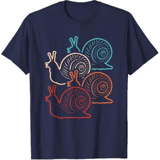 Retro Snail Lover Vintage Snail Men Women Kids T-Shirt