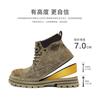 Inner Heightening Classic Rhubarb Boots, Leather Medium Help British Martin Boots, Thickened Snow Boots, Retro American Style