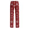 Women's Drawstring Christmas Printed Casual Pants