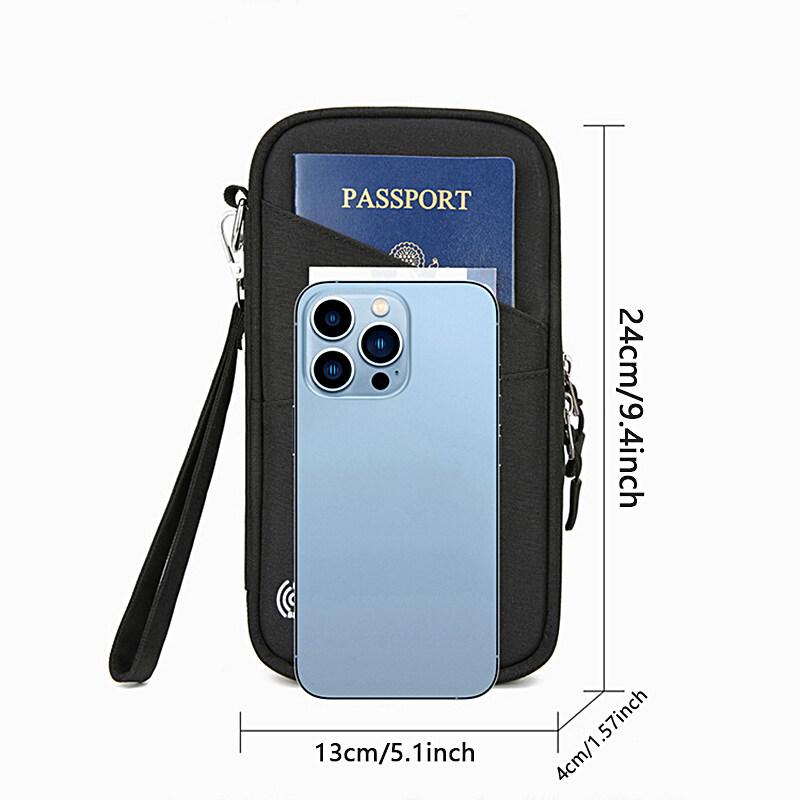 RFID Anti-theft Passport Flight Ticket Holder Wallet Large Capacity Document Bag Travel Card Bag Multi Functional Boarding Tote Bag