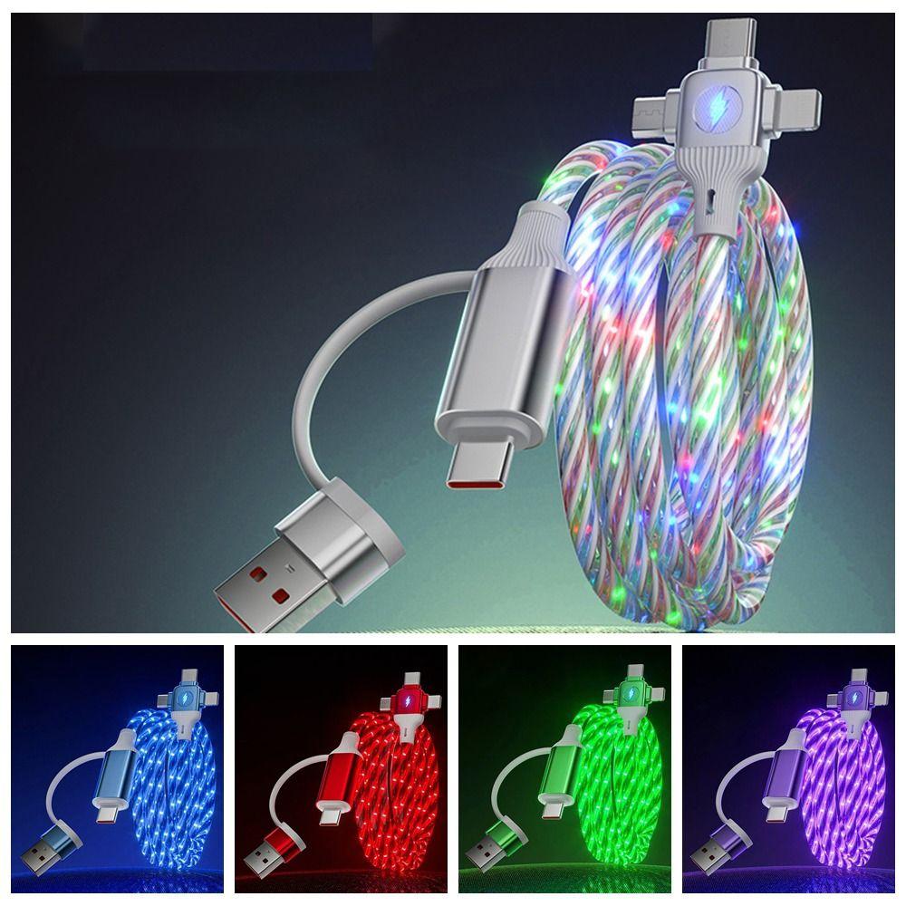 PVC USB Type C Charger Cable 3 In 2 Design Multiple USB C Charging Wire PD Charging Cable  Travel