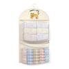 Wardrobe Hanging Storage Net Large Capacity Mesh Storage Bag with Hook Multi-tier Breathable Mesh Pouch for Socks Bras Underwear Dorms Bedrooms